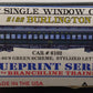 Branchline Trains 5122 HO Scale 80's Single Window Coach Burlington Kit #6102 EX/Box