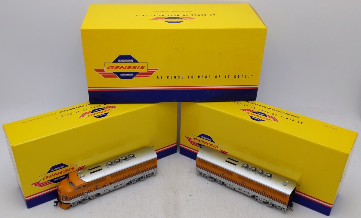 Athearn G2621 HO Scale Denver & Rio Grande Western EMD F3 AB Diesel Set EX/Box