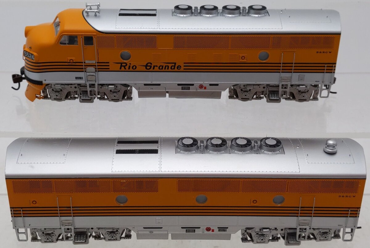 Athearn G2621 HO Scale Denver & Rio Grande Western EMD F3 AB Diesel Set EX/Box