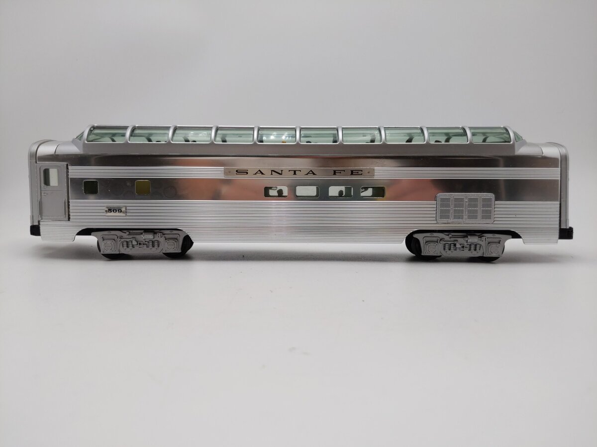Lionel 6-39137 Santa Fe Superliner Full Vista Dome Car #509 VG
