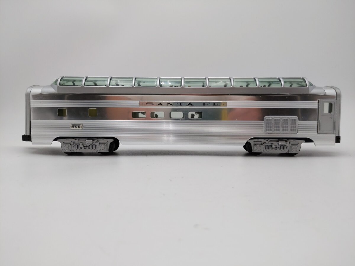 Lionel 6-39137 Santa Fe Superliner Full Vista Dome Car #509 VG