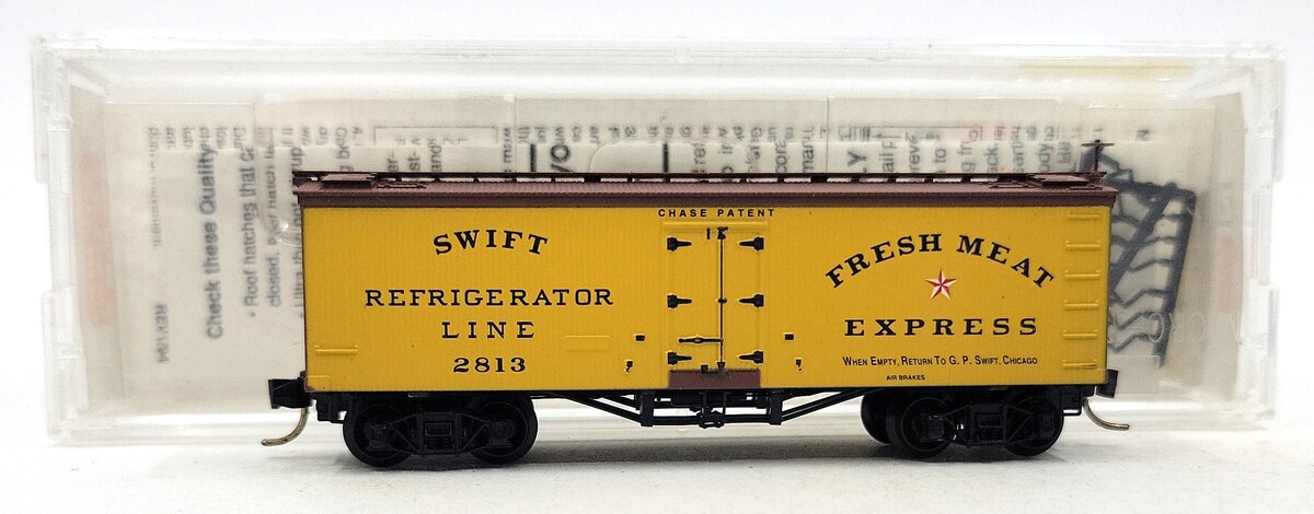 Micro-Trains 05800010 N Swift Refrigerator Line 36' Wood Sheathed Reefer #2813 LN/Box