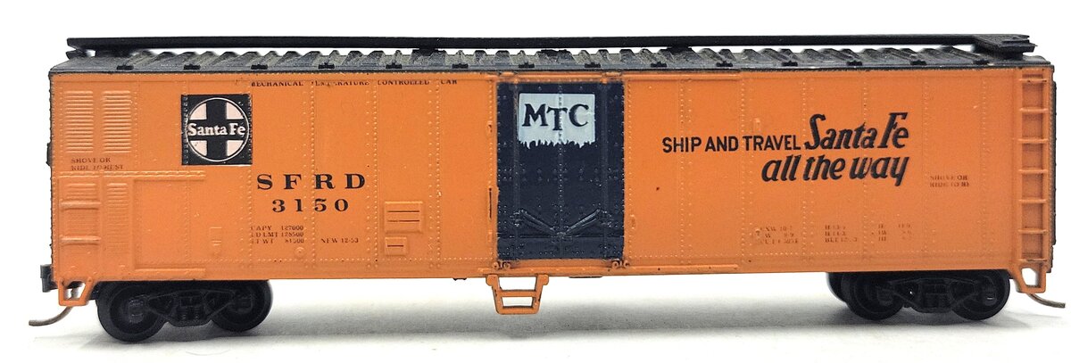 Atlas 3667 N Scale Santa Fe 50' Reefer #3150 EX/Box