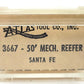 Atlas 3667 N Scale Santa Fe 50' Reefer #3150 EX/Box