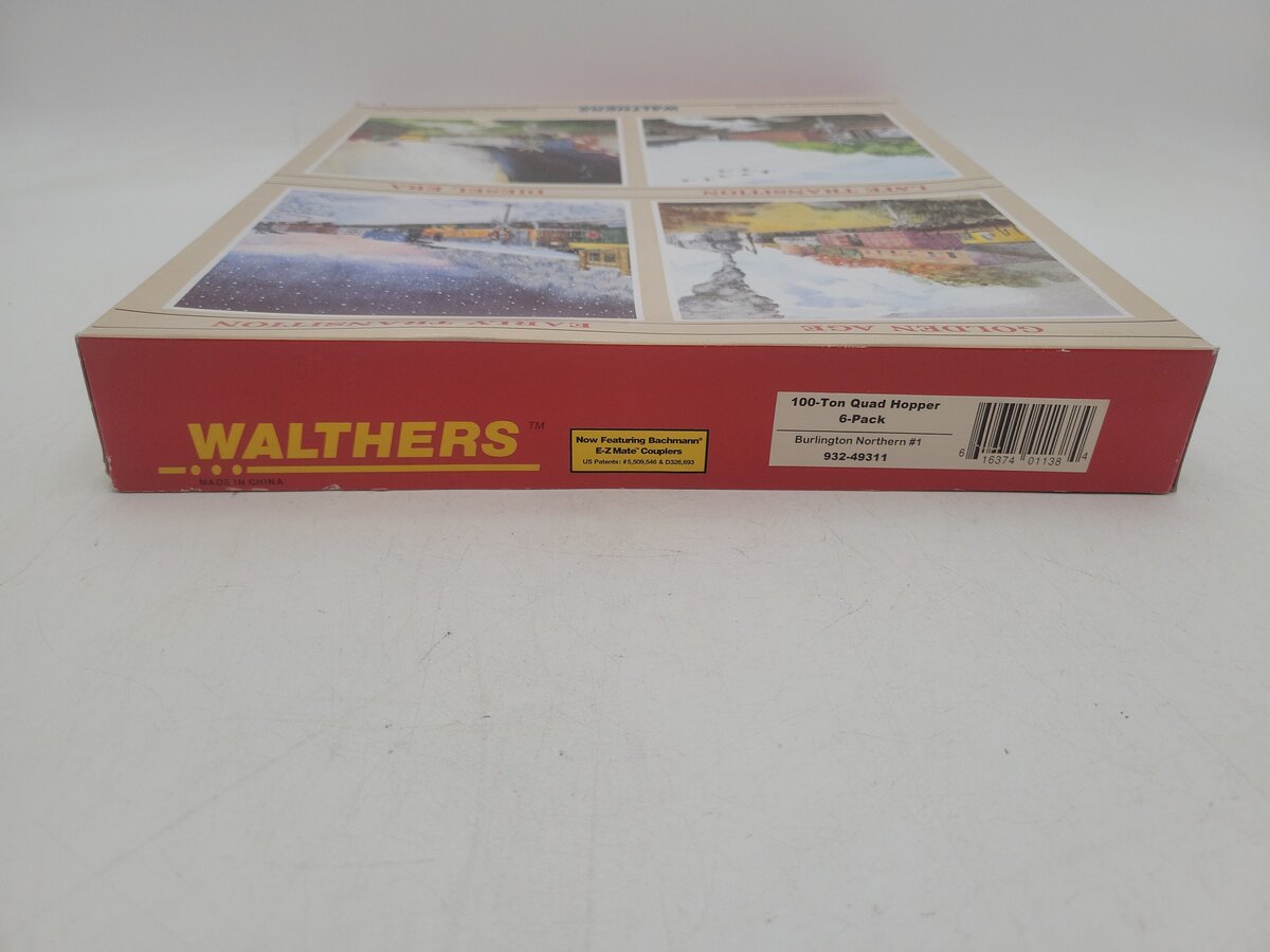 Walthers 932-49311 HO Scale Burlington Northern Quad Hopper Kit (Pack of 6) LN/Box