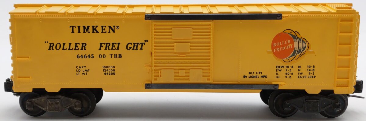 Lionel 6464-500 O Gauge MPC Timken Boxcar EX/Box