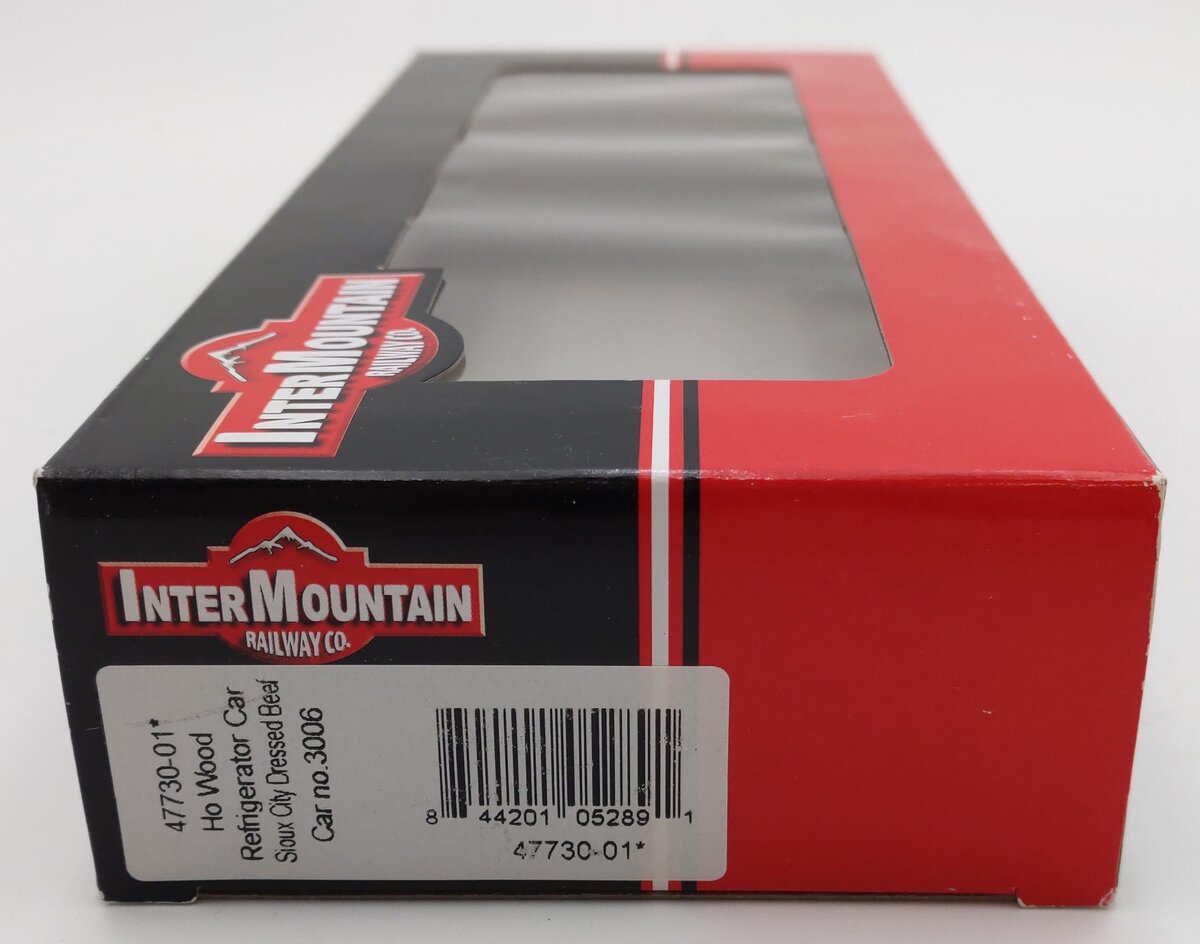 InterMountain 47730-01 HO Scale Sioux City Dressed Beef Wood Reefer Car #3006 VG/Box