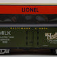 Lionel 6-52333 O Gauge Harmony Milk Car TCA 50th Anniversary w/Lou Redman Figure EX/Box