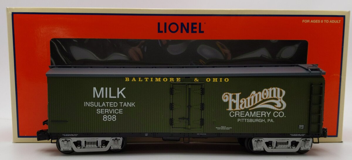 Lionel 6-52333 O Gauge Harmony Milk Car TCA 50th Anniversary w/Lou Redman Figure EX/Box