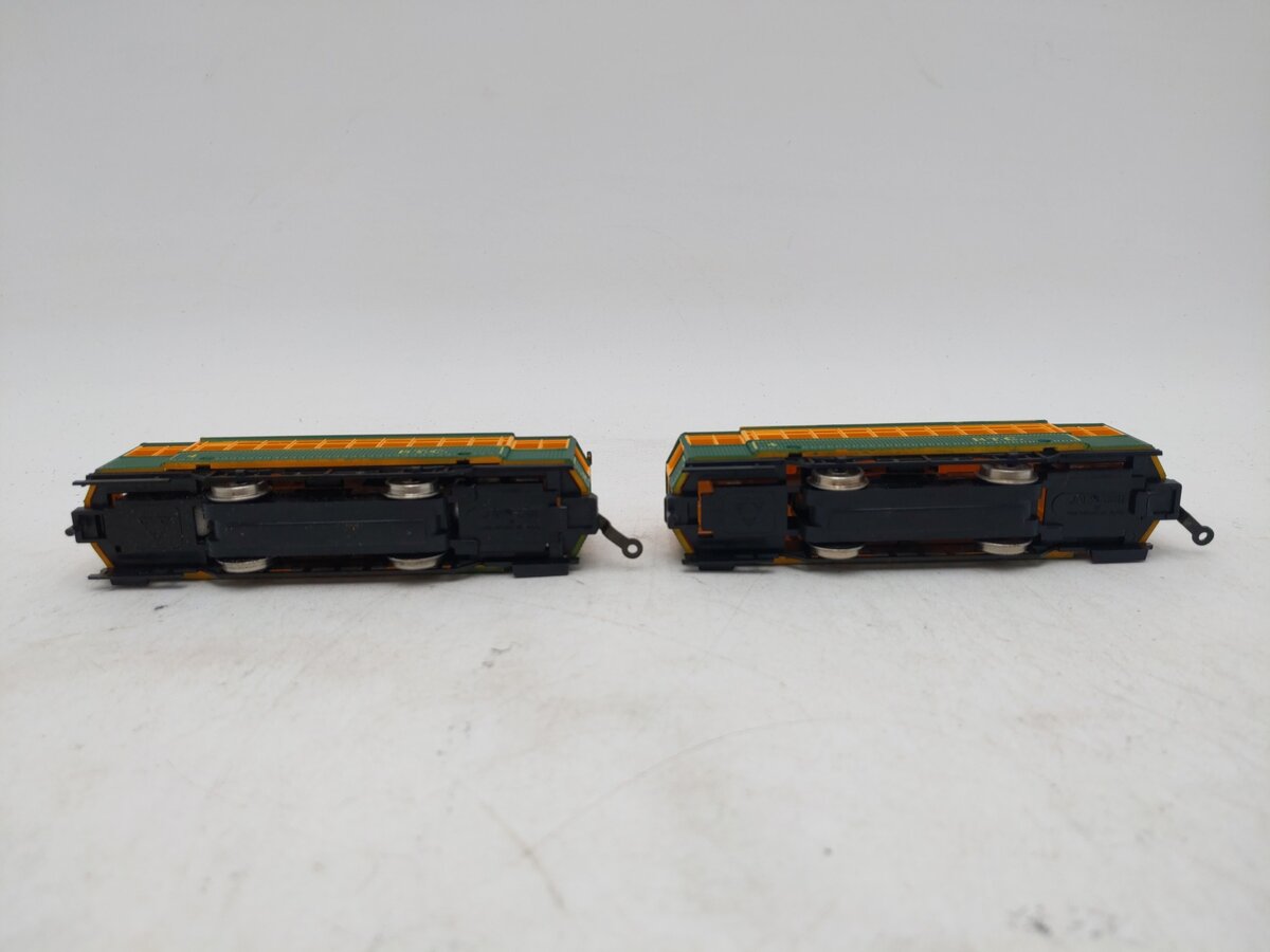Mehano 9381 HO P.T.C. Trolley Cars/Brill Trolley & Dummy EX/Box
