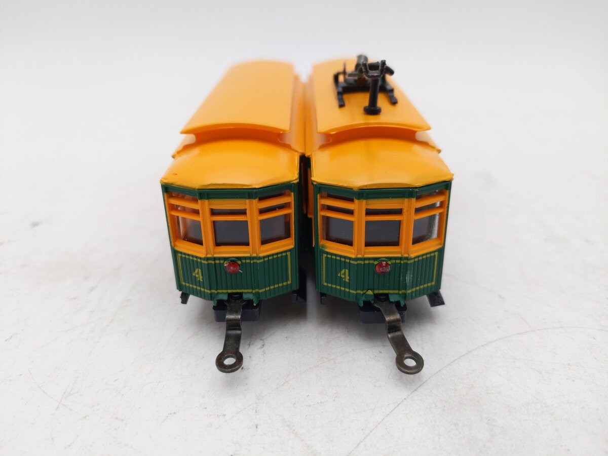 Mehano 9381 HO P.T.C. Trolley Cars/Brill Trolley & Dummy EX/Box