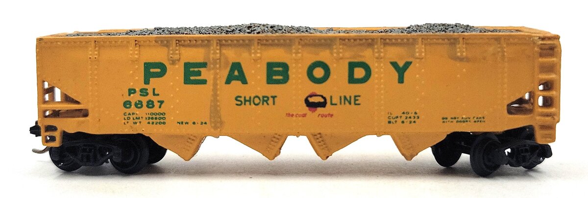 Bachmann 73354 N Scale Peabody Coal Company 40' Quad Hopper #6687 EX