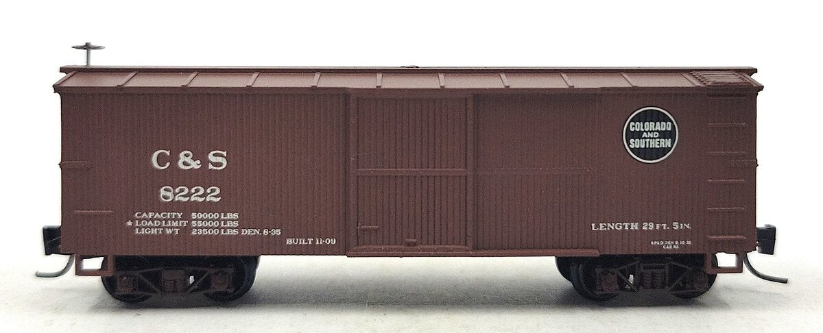 Micro-Trains 80000060 Nn3 Colorado & Southern 30' Wood Sheathed Boxcar #8222 LN/Box