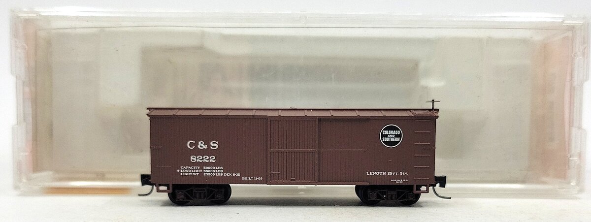 Micro-Trains 80000060 Nn3 Colorado & Southern 30' Wood Sheathed Boxcar #8222 LN/Box