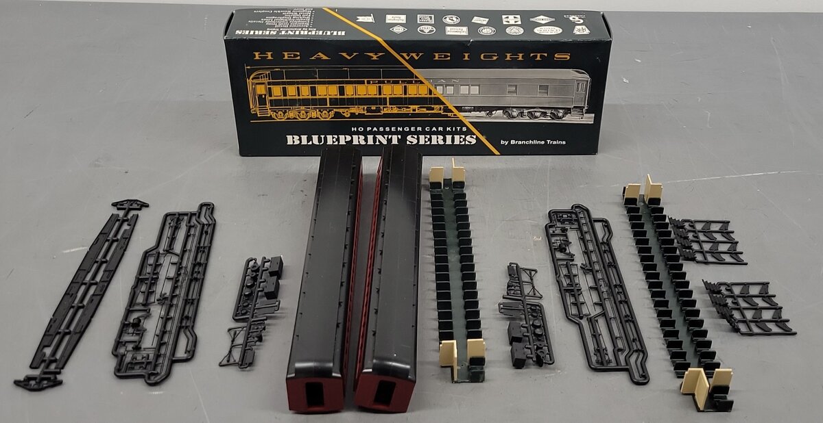 Branchline Trains 5107 HO Scale B&M Passenger Car #4620, 4623 Kit [2] EX/Box