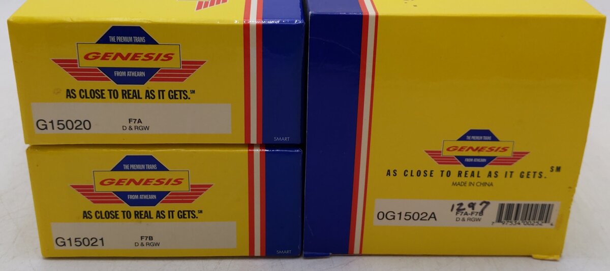 Athearn 0G1502A HO Scale Denver & Rio Grande Western F7A-F7B Diesel Locomotive EX/Box