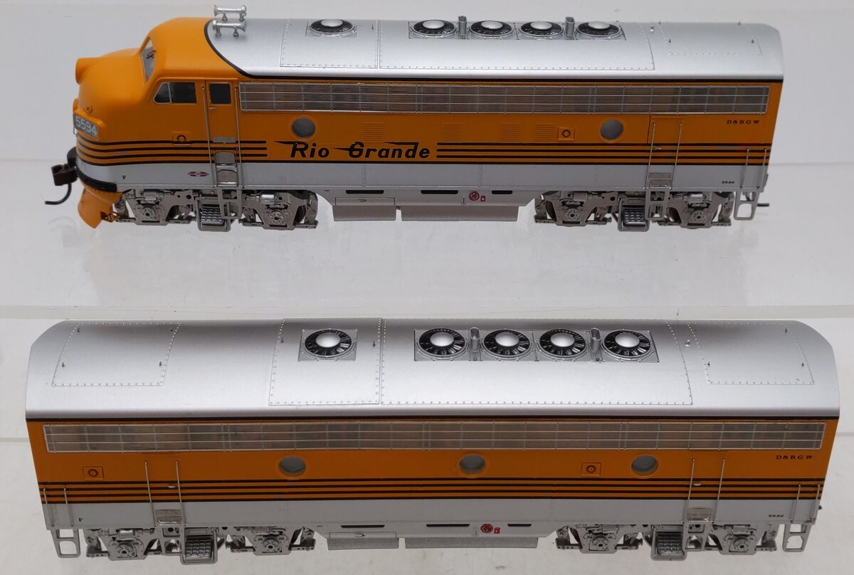 Athearn 0G1502A HO Scale Denver & Rio Grande Western F7A-F7B Diesel Locomotive EX/Box