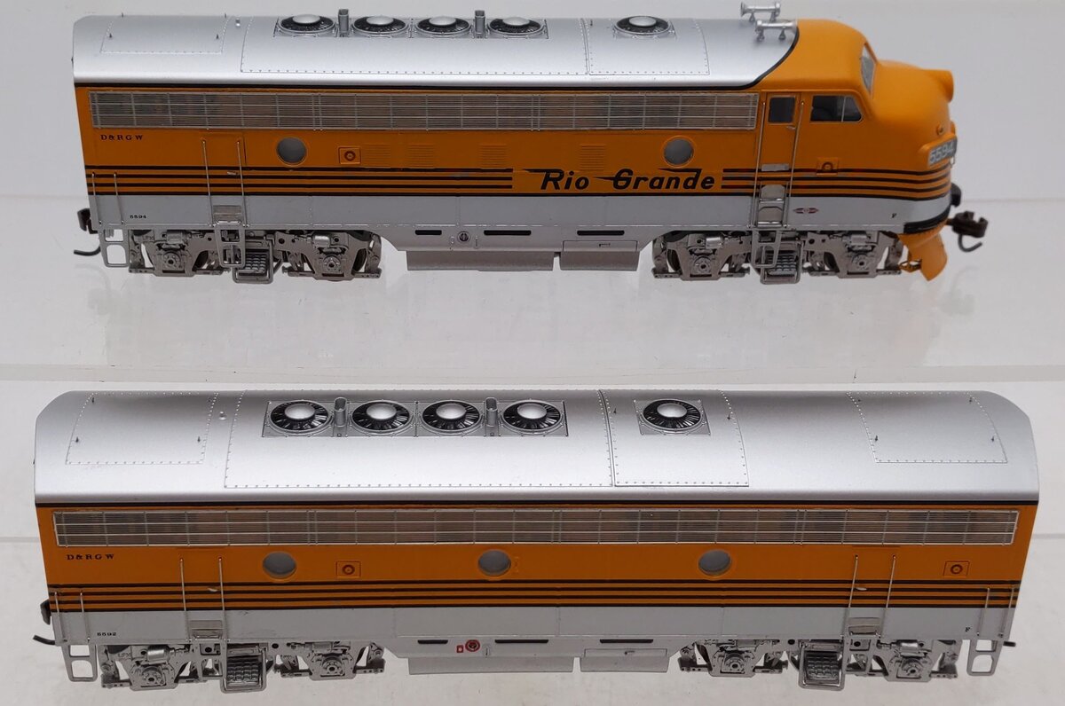 Athearn 0G1502A HO Scale Denver & Rio Grande Western F7A-F7B Diesel Locomotive EX/Box