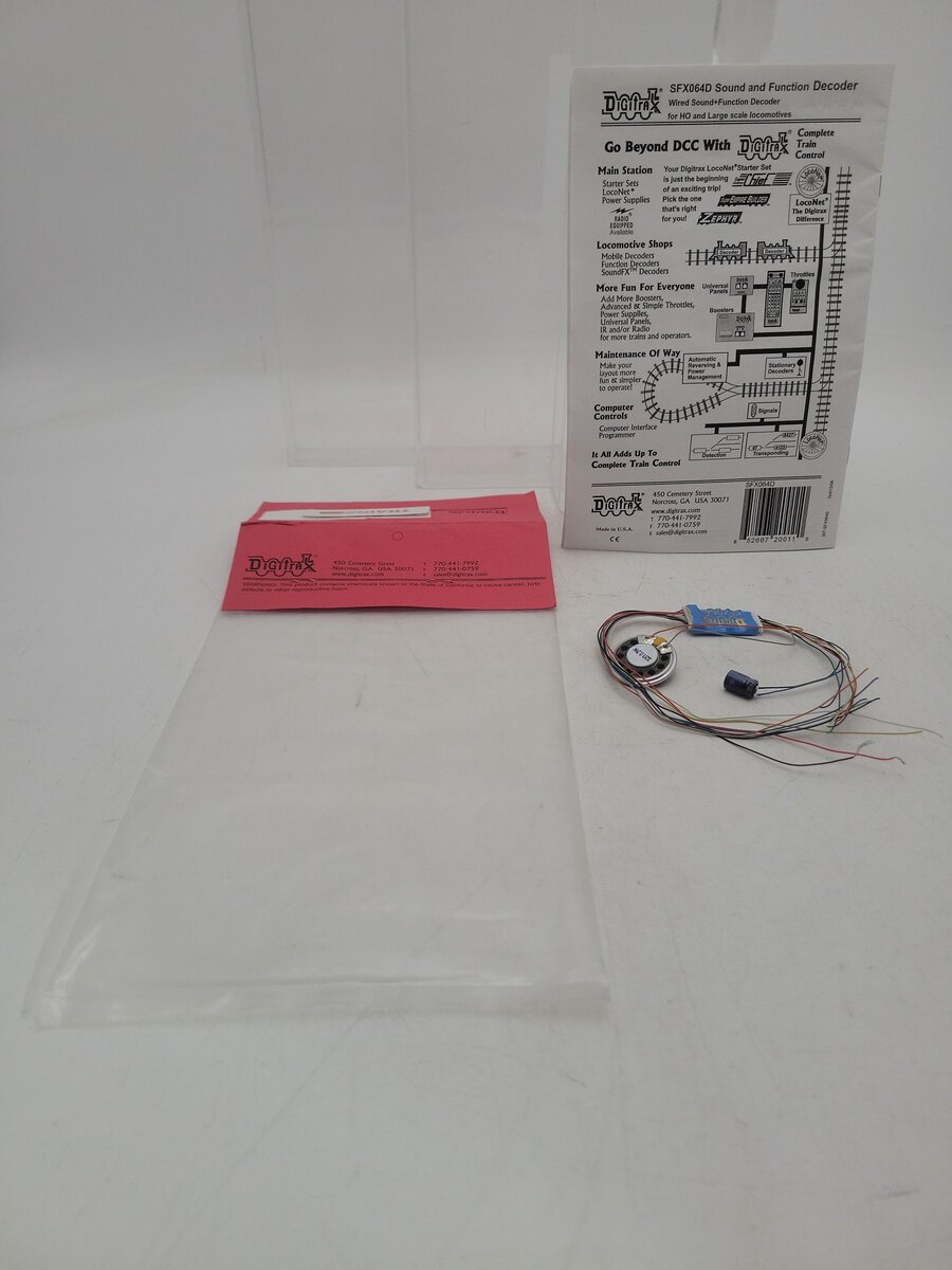 Digitrax SFX064D HO And Large Scale SndFX & Function Decoder LN/Box