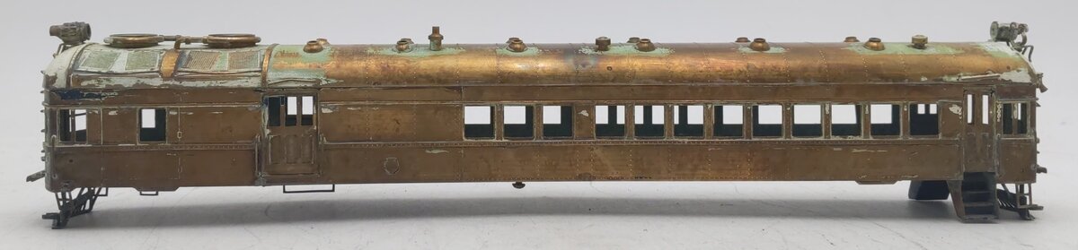 HO Scale BRASS Gas-Electric Locomotive - Unpainted