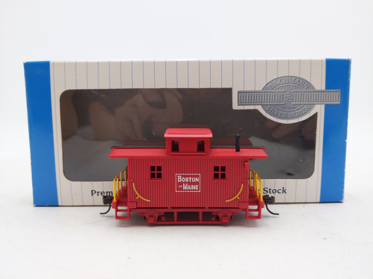 Bachmann 18448 HO Boston & Maine Wood 4-Wheel Bobber Caboose EX/Box