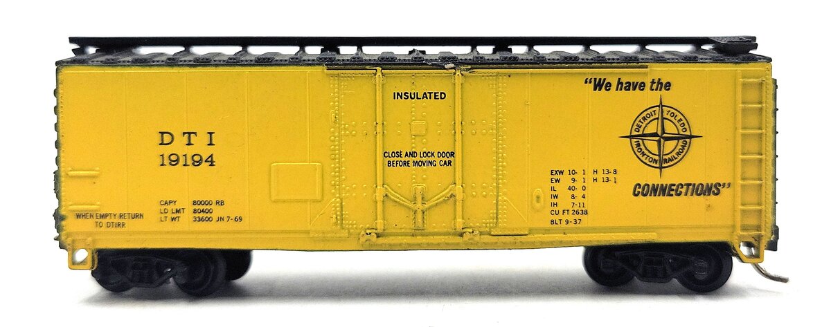 Atlas 3304 N Scale Detroit Toledo & Ironton 40' Plug-door Boxcar #19194 EX