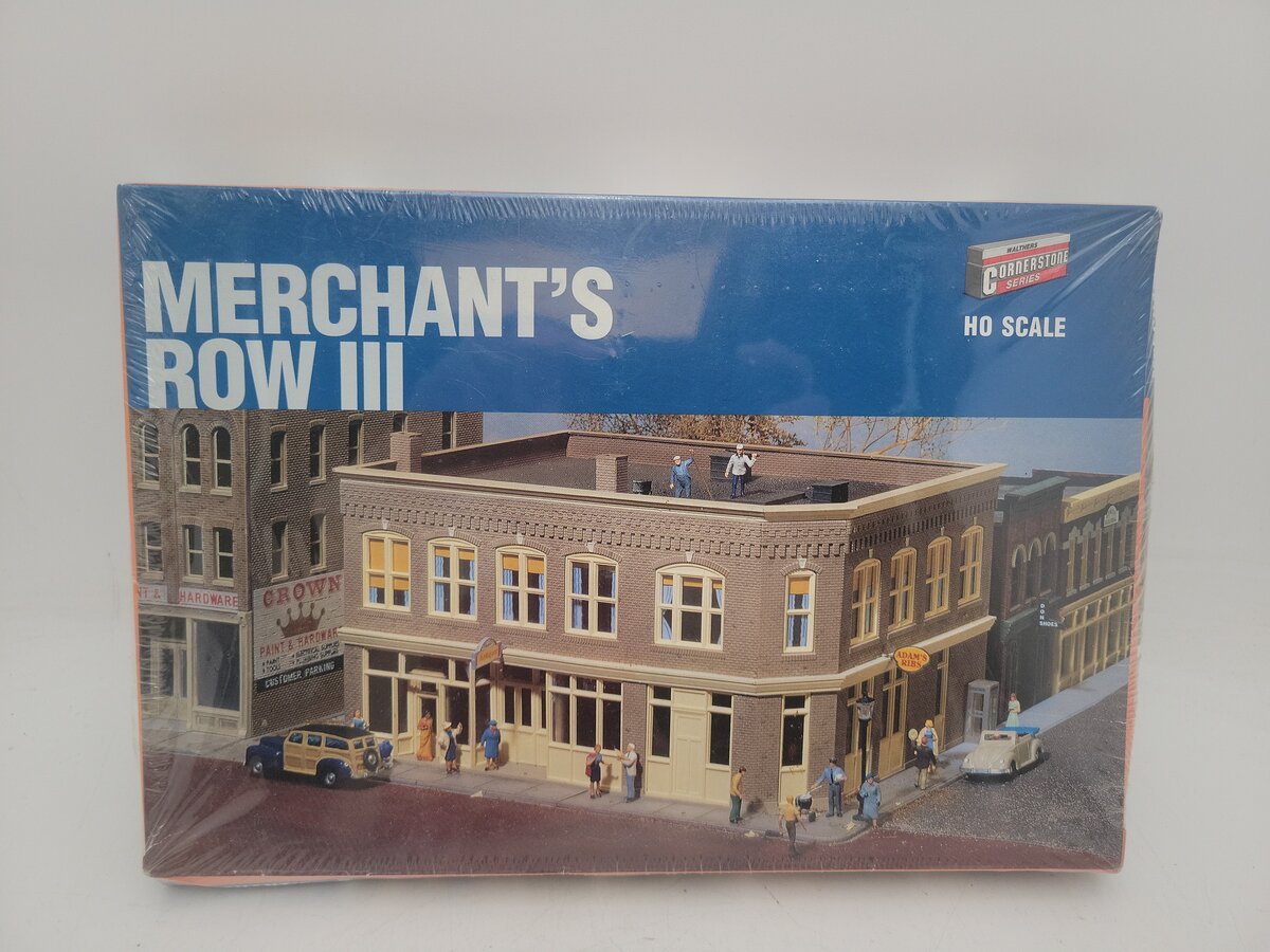 Walthers 933-3064 HO Scale Cornerstone Series Merchant's Row III Structure Kit EX/Box