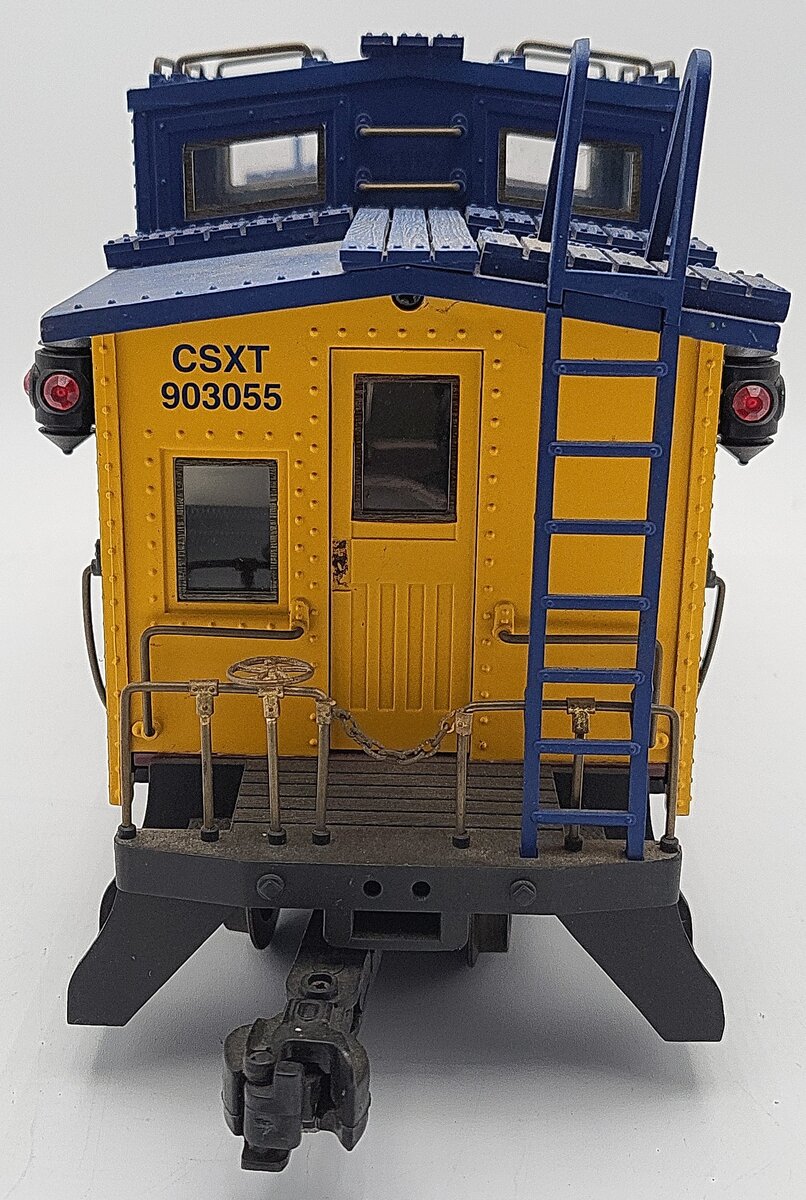 Aristo-Craft 42129 G Gauge CSX Steel/Long Caboose #903055 (Metal Wheels) VG/Box