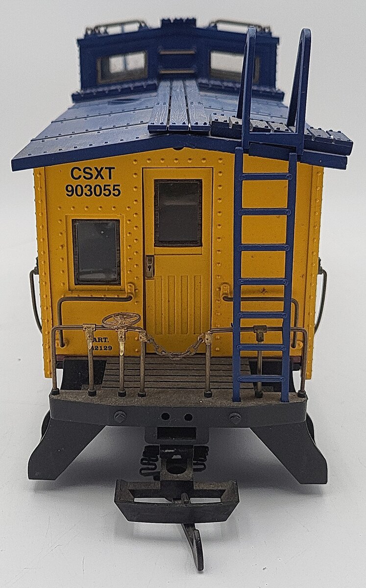 Aristo-Craft 42129 G Gauge CSX Steel/Long Caboose #903055 (Metal Wheels) VG/Box