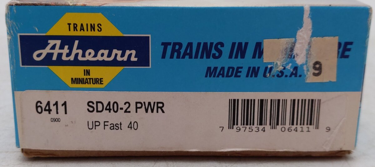 Athearn 6411 HO Scale UP SD40-2 Diesel Locomotive #8097 VG/Box