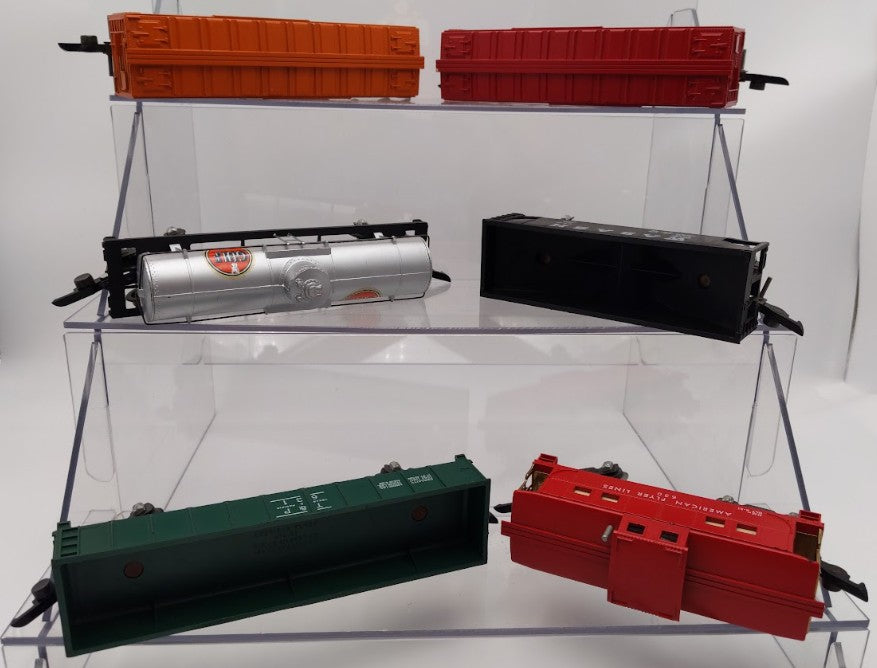 American Flyer S Vintage Freight Cars Flyer 630, 623, 642, 640, 631, & 625G [6] VG
