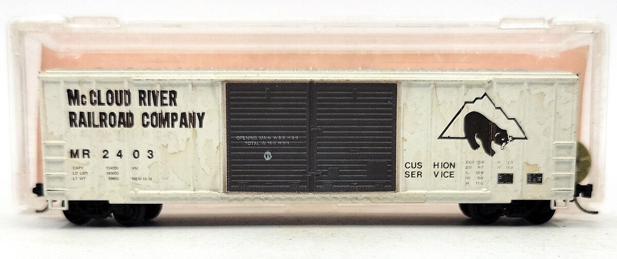 Roundhouse 8816 N Scale McCloud Box Car #2403 EX/Box