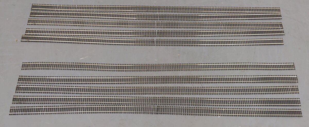 Shinohara HO Scale Track Code 70 Assorted Straight Track Sections [10] VG