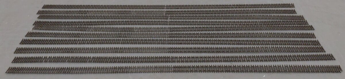 Shinohara HO Scale Track Code 70 Assorted Straight Track Sections [10] VG