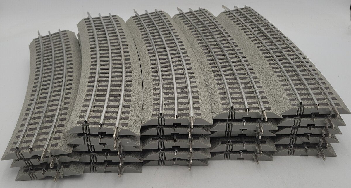 Lionel O Gauge Fastrack 0-60 Curved Track Sections [23] VG