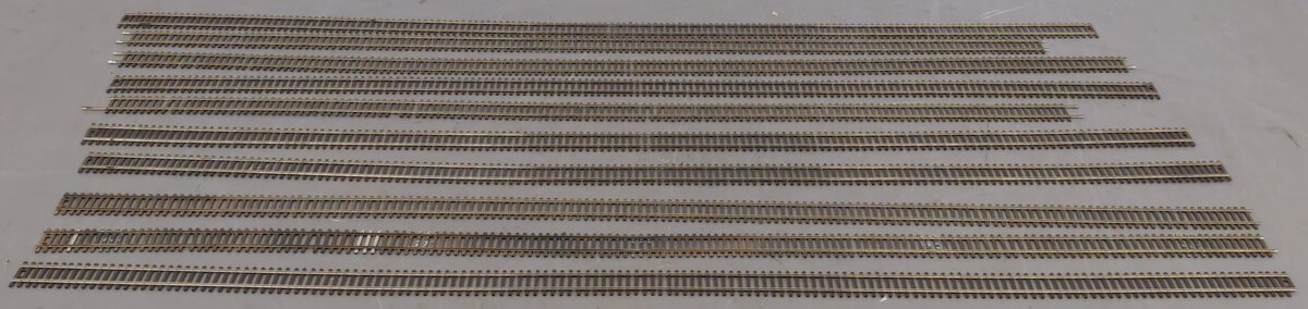 Shinohara HO Scale Track Code 70 Assorted Straight Track Sections [10] VG