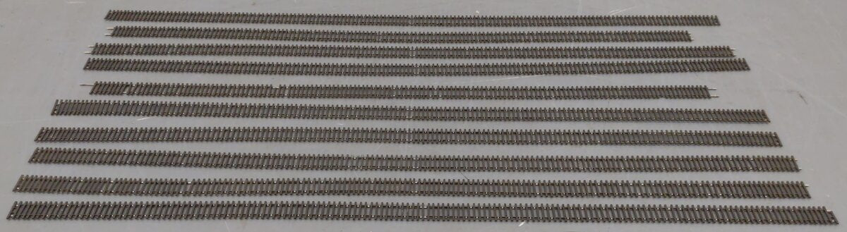 Shinohara HO Scale Track Code 70 Assorted Straight Track Sections [10] VG