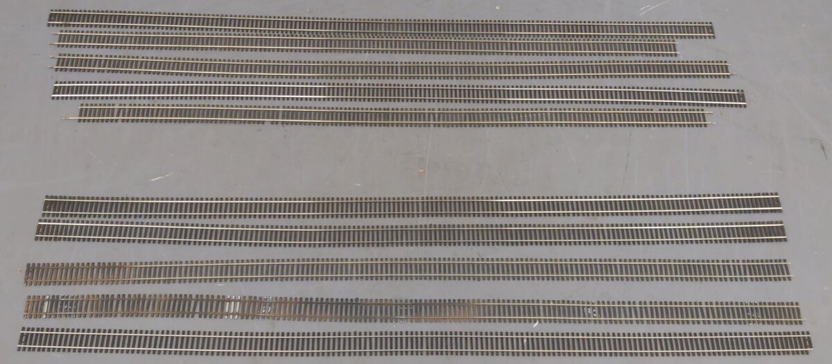 Shinohara HO Scale Track Code 70 Assorted Straight Track Sections [10] VG