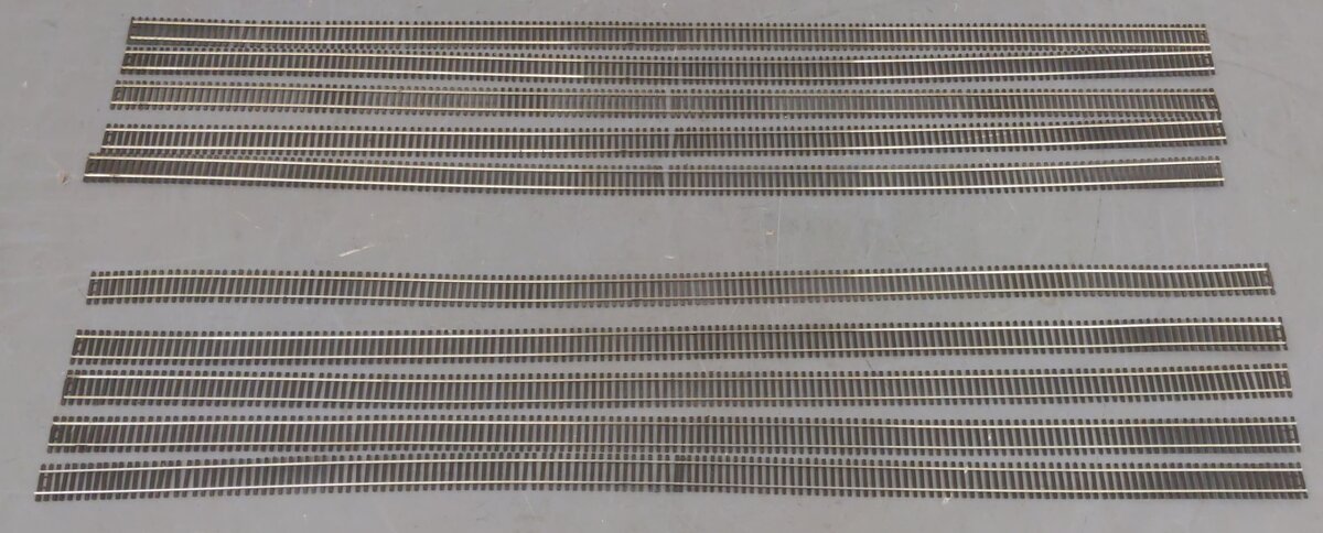 Shinohara HO Scale Track Code 70 Assorted Straight Track Sections [10] VG
