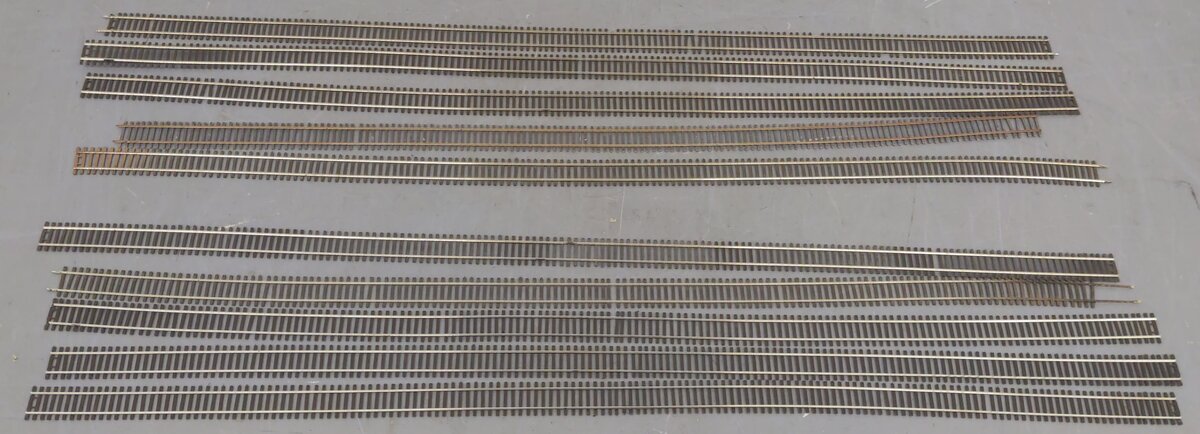 Shinohara HO Scale Track Code 70 Assorted Straight Track Sections [10] VG
