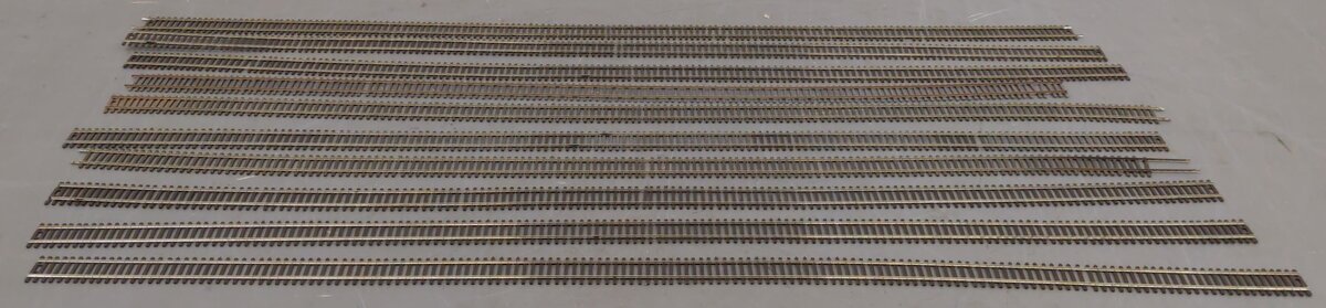 Shinohara HO Scale Track Code 70 Assorted Straight Track Sections [10] VG