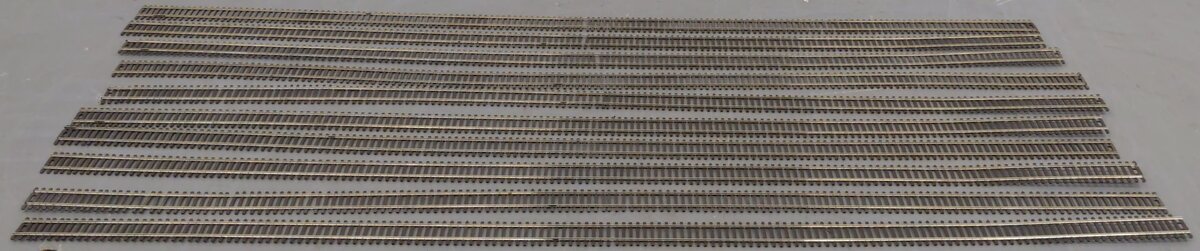 Shinohara HO Scale Track Code 70 Assorted Straight Track Sections [10] VG