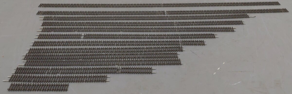 Shinohara HO Scale Track Code 70 Assorted Straight Track Sections [13] VG