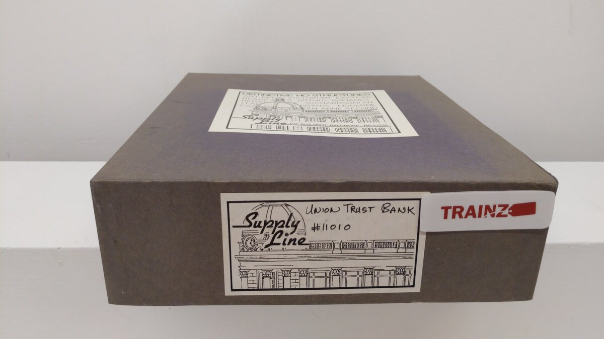 Supply Line 11010 HO Scale Union Trust Bank Resin Craftsman Building Kit EX/Box