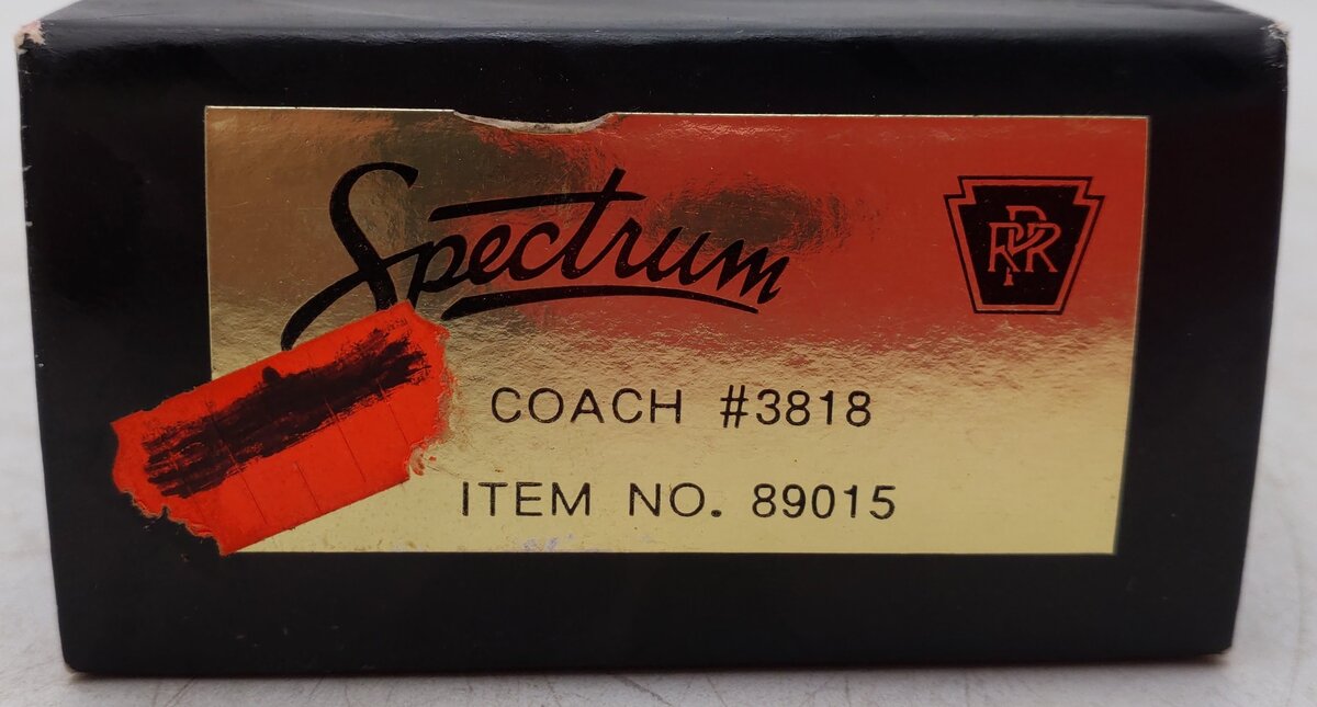 Bachmann Spectrum 89015 HO Pennsylvania Railroad Passenger Coach #3818 EX/Box
