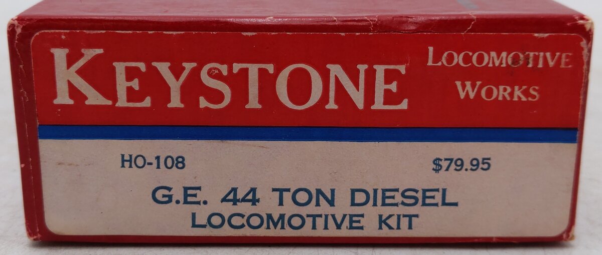 Keystone Locomotives HO-108 44 Ton Diesel GE Brass Diesel Locomotive/Box