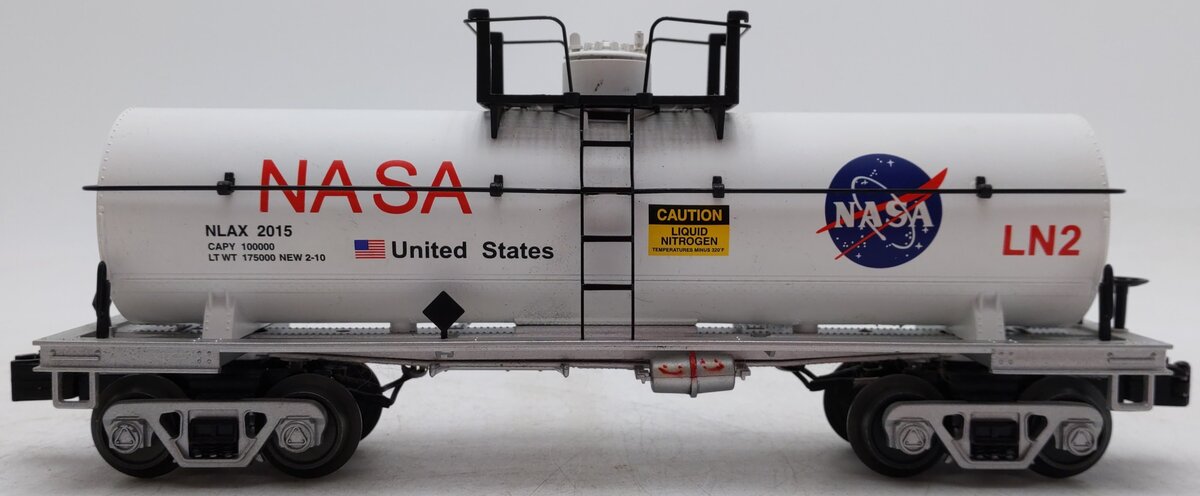 MTH 30-73473 O Gauge NASA RailKing Smoking Tank Car EX/Box