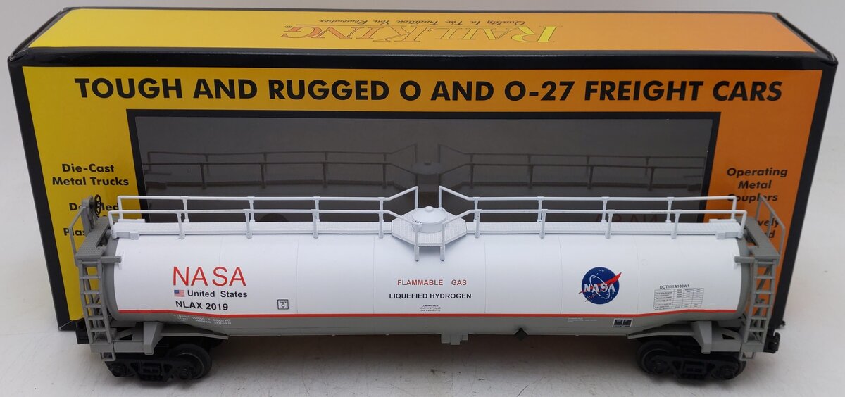 MTH 30-73631 O Gauge NASA 33,000 Gallon Tank Car #2019 EX/Box