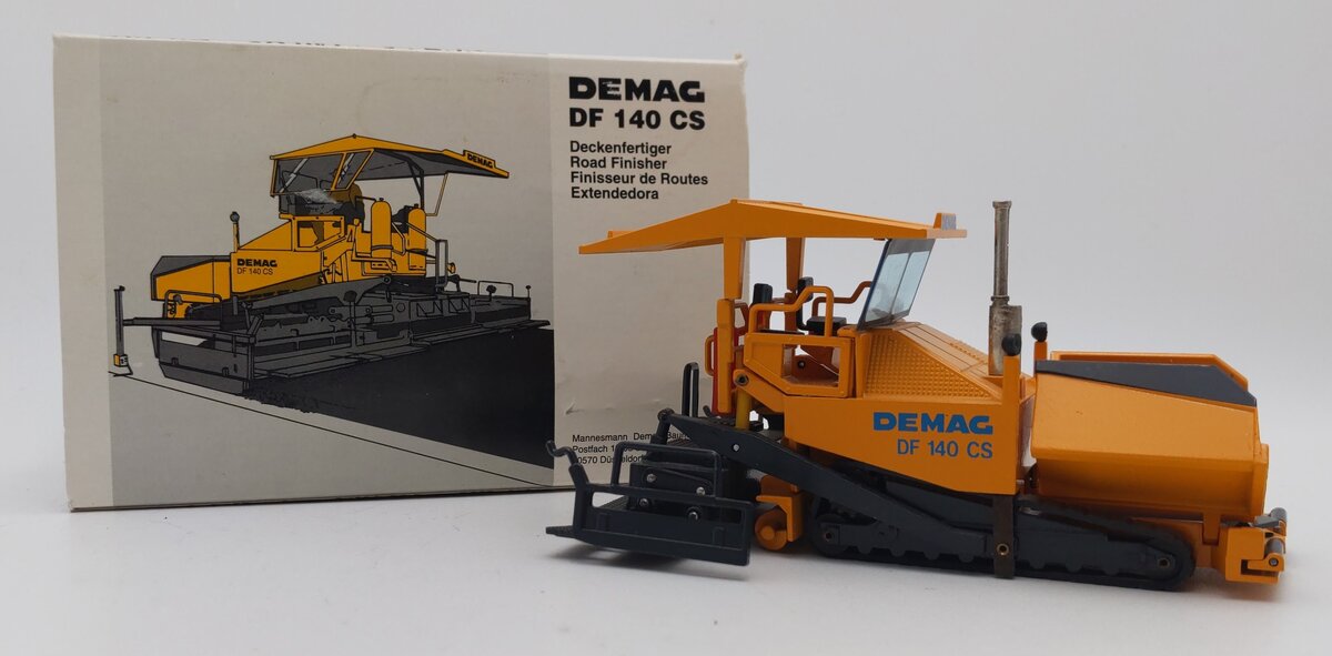 NZG 231 1:50 Scale Demag Road Finisher Asphalt Paver Diecast Model EX/Box