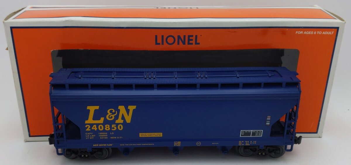 Lionel 6-17195 O Gauge Louisville & Nashville 3-Bay ACF Hopper #240850 EX/Box